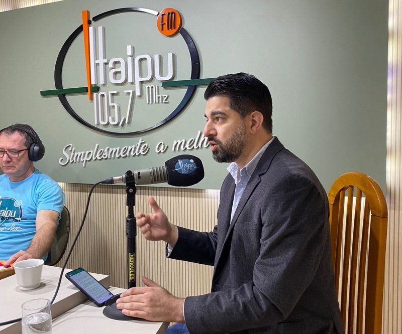 Vereador Adnan El Sayed foi entrevistado na Itaipu FM