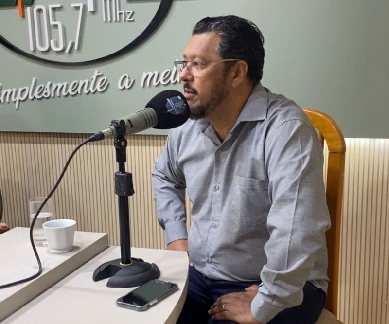 Vereador Admilson Galhardo foi entrevistado na Itaipu FM